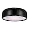 Cwi Lighting Campton 3 Light Drum Shade Flush Mount With Black Finish 9688C19-3-171 - alternate 1
